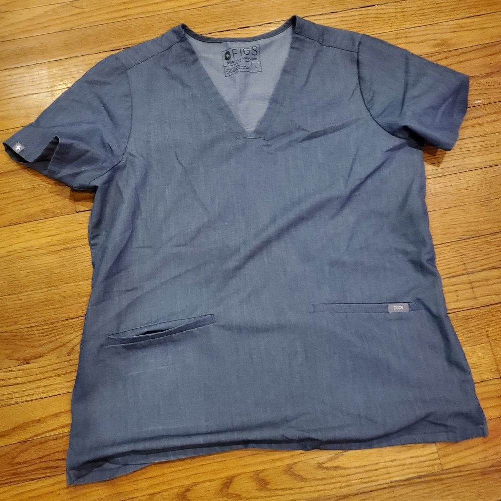 Heather Denim  Casma Figs top